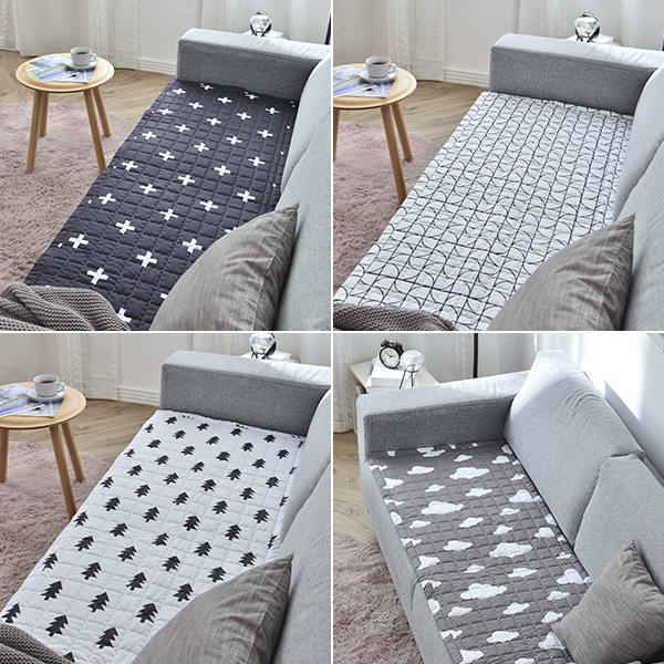 [침구연구소] 부드러운 피치스킨 사계절 쇼파패드 북유럽 소파방석 4인용