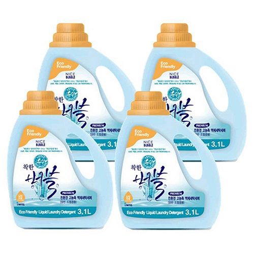 [착한버블] 친환경 세탁세제(3.1kg) x 4개