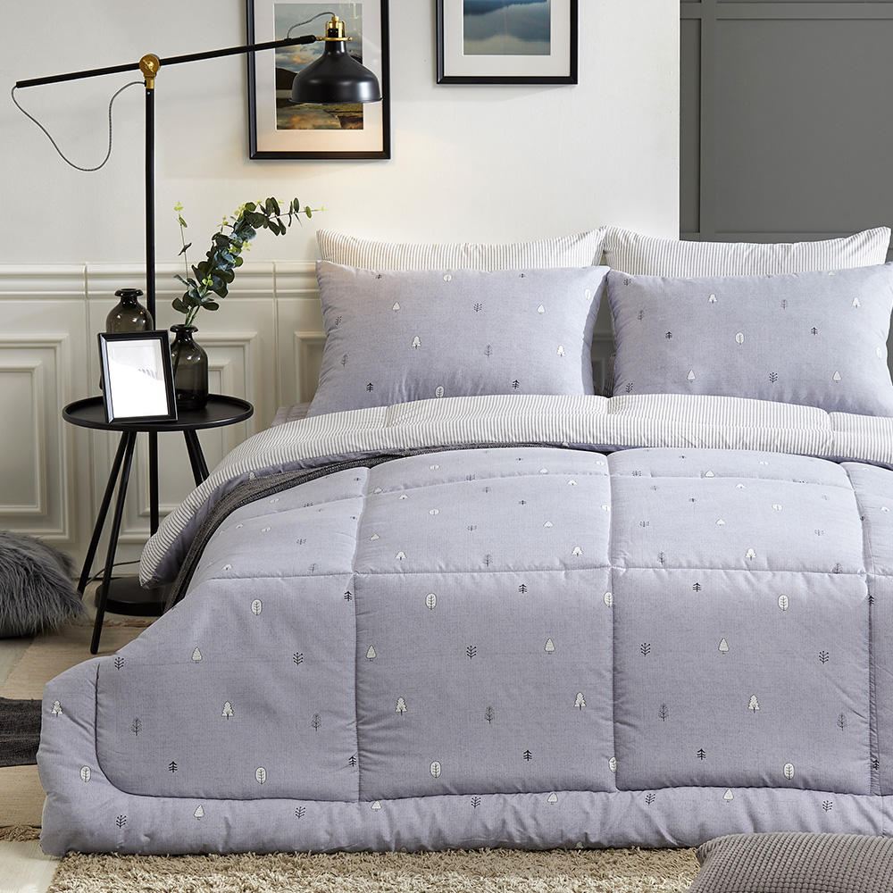 [침구연구소] 사계절 먼지없는 진드기방지 차렵 이불세트 퀸Q (이불+베개커버)