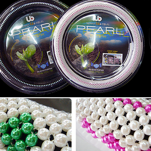 핸드메이드 진주 핸들커버 (블랙/화이트 중 선택)