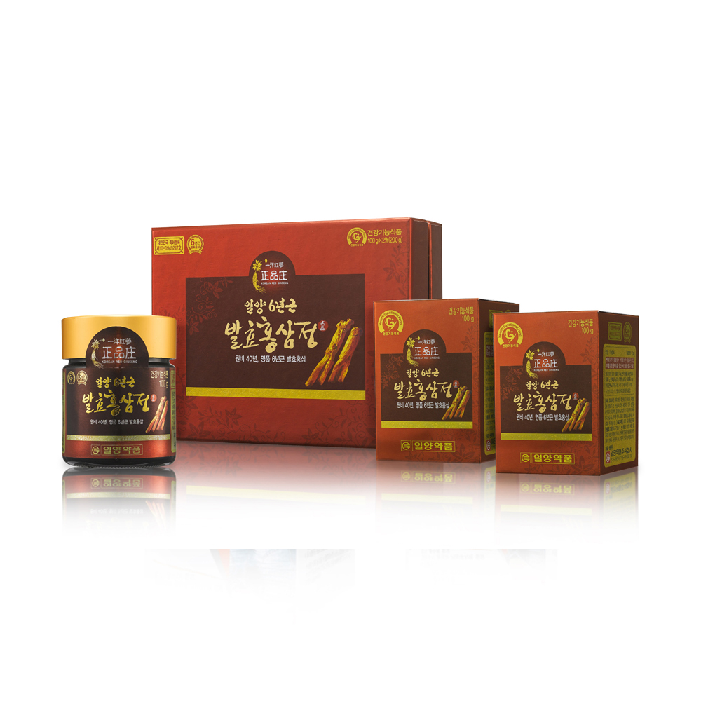 [일양약품] 일양 6년근 발효홍삼정 100g x 2병(100일분)
