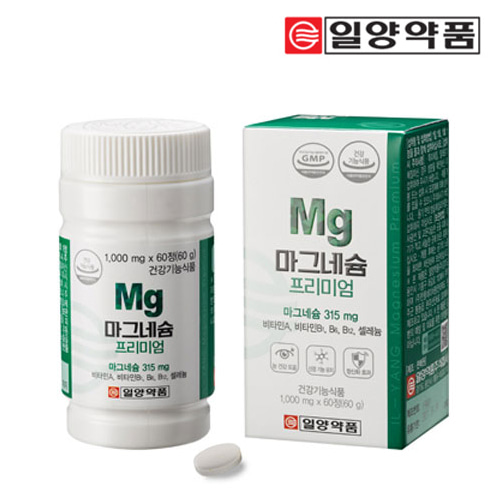 [일양약품] 마그네슘 프리미엄 1000mg x 60정(2개월분)