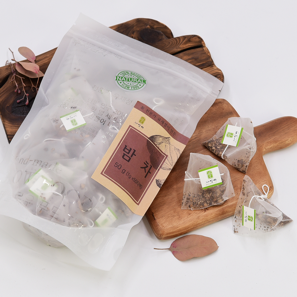 [자연애] 국산 율피 밤차 삼각티백 50개입