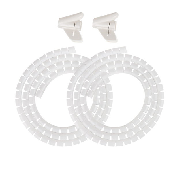 깔끔 선정리 클립 1개+1.5m 케이블 튜브 본체 2개