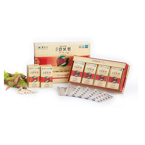 [삼대인홍삼] 밀크씨슬+진세노사이드 함유 간보천(肝保天) (500mg x 60정 x 4box)