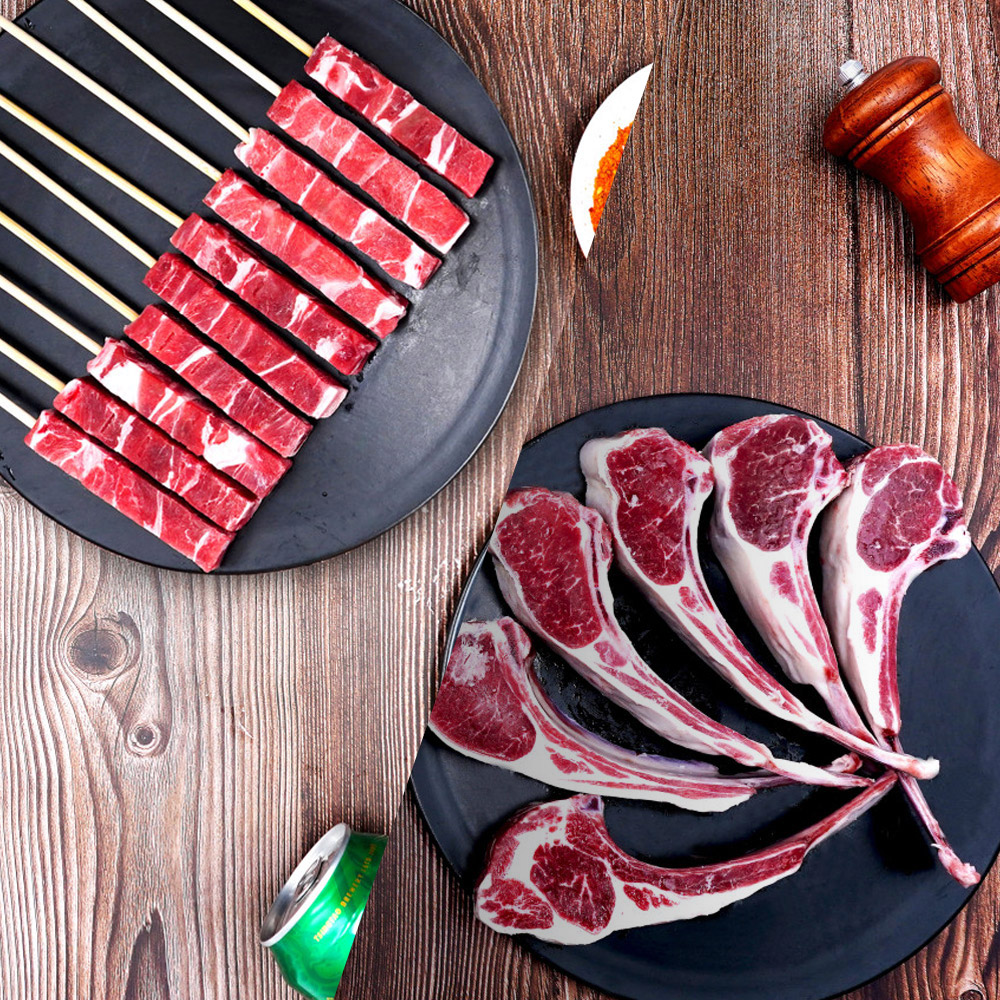 양고기 냉동 양삼겹꼬치 320g(16개) + 양프렌치랙 500g +소스20g