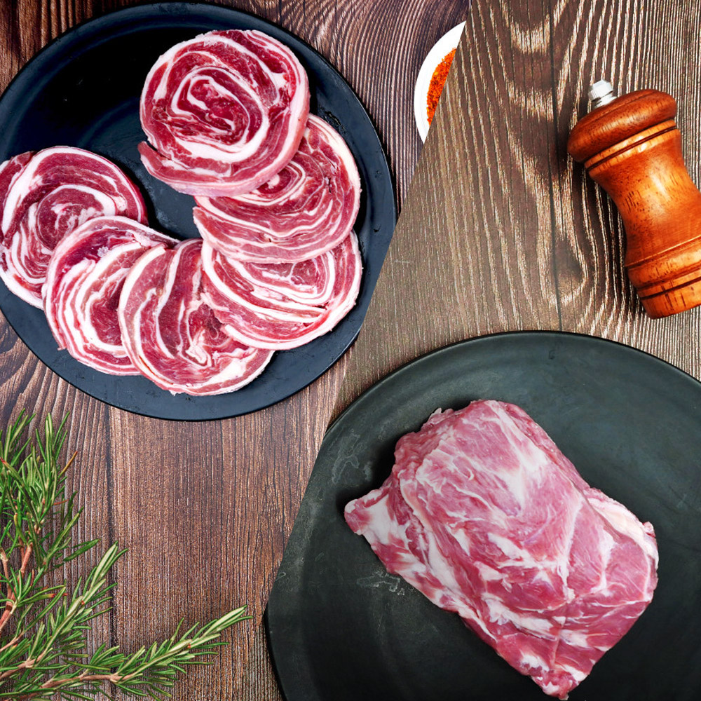 양고기 냉동 양삼겹살 500g + 양등심 500g +소스20g