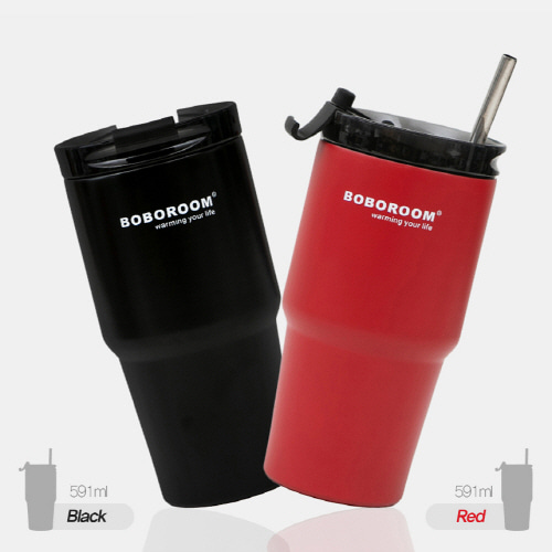 [보보룸]프리미엄 v2 완벽진공 보온보냉 텀블러 591ml