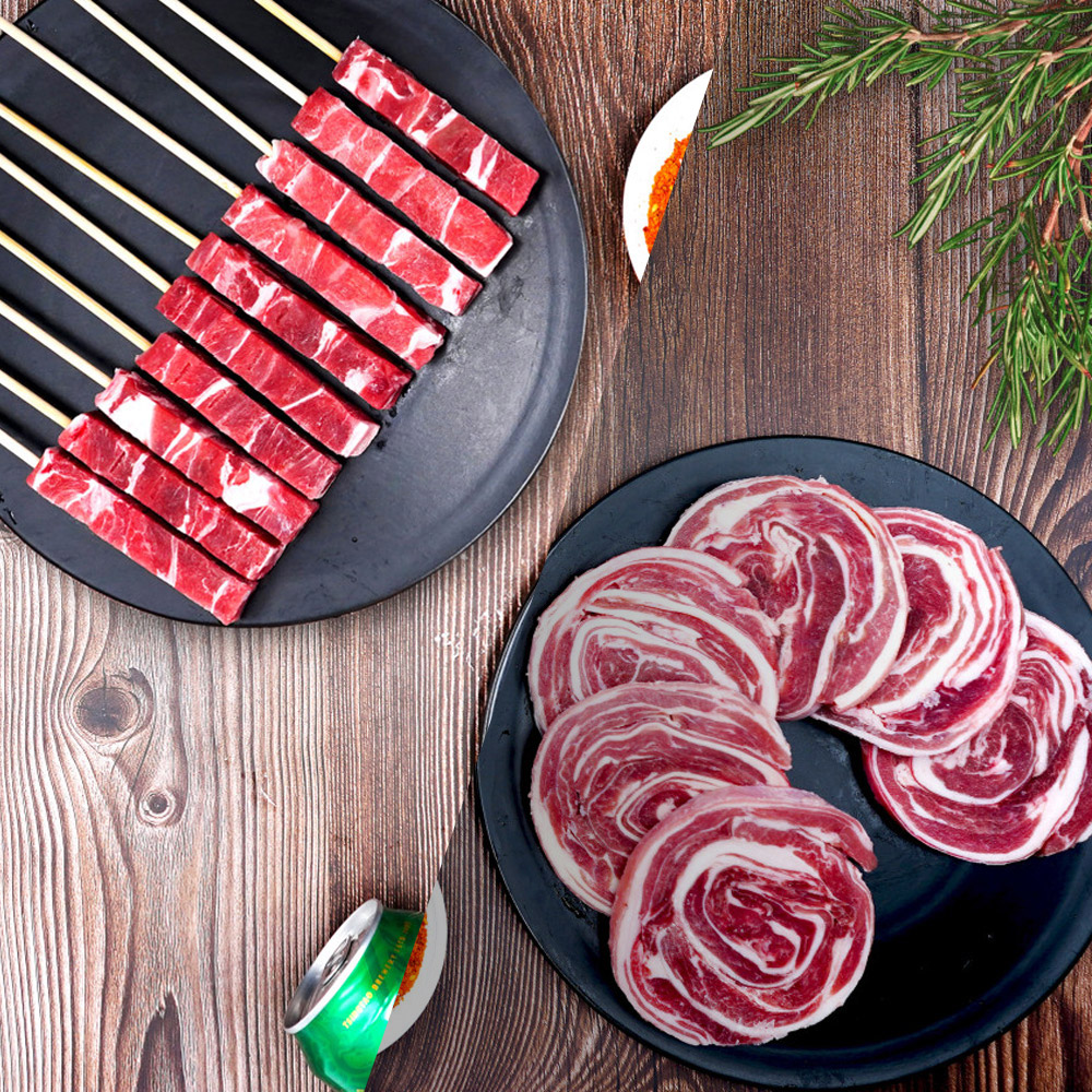 양고기 냉동 양어깨살꼬치 400g + 양삼겹살 500g +소스20g