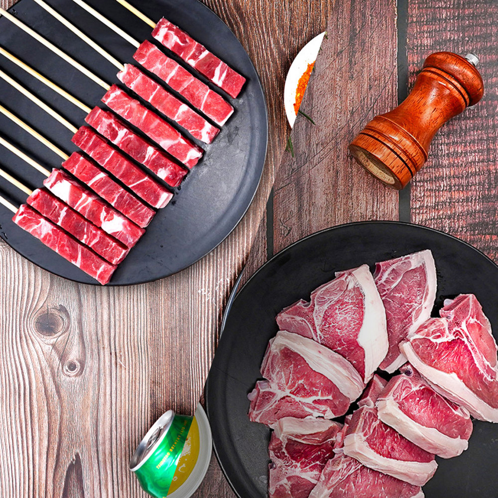 양고기 냉동 양삼겹꼬치 320g(16개) + 양티본스테이크 500g +소스20g