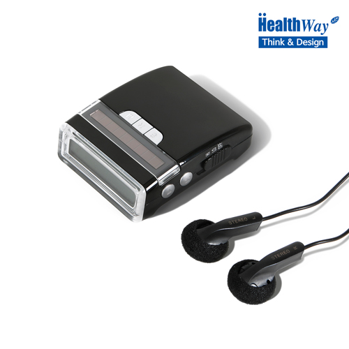 [헬스웨이] 태양광 라디오 만보계 RP200