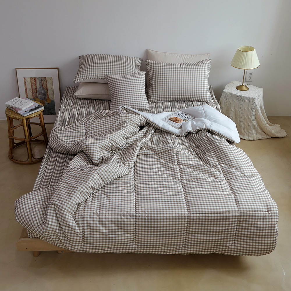 [침구연구소] 보니타 먼지없는 에어스킨 차렵 이불패드세트 싱글S(이불+패드+베개커버)