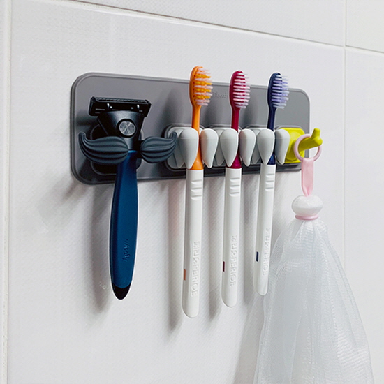 [실리바스] 멀티패밀리 다용도걸이 칫솔꽂이