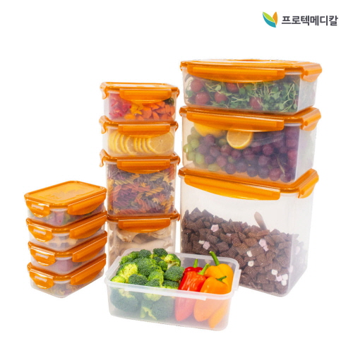 [프로텍메디칼] 헥사스톤 에코락 반찬통 24P
