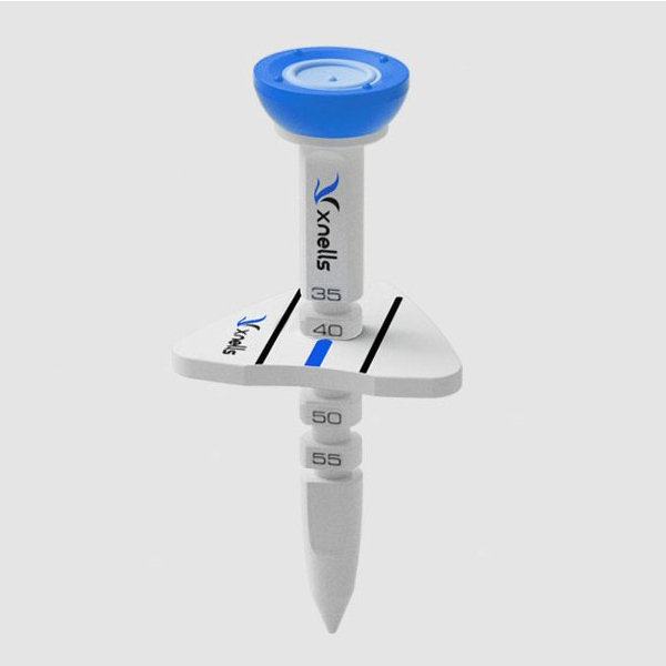 [바라] 1+1 직진성 강화 컨트롤 골프티 높이 조절 볼마커 티샷 눈금티 블루