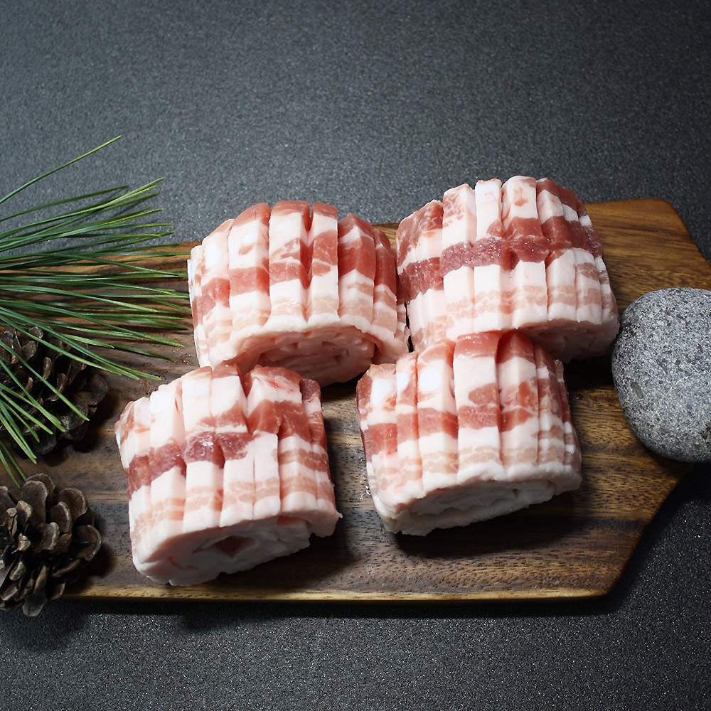국내산 한돈 벌짚 삼겹살 2kg (500g 4팩)
