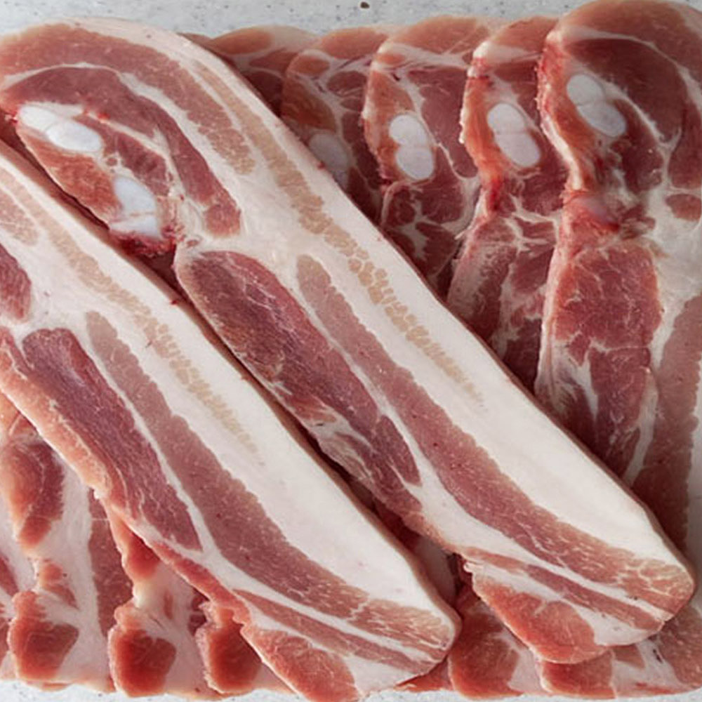 국내산 한돈 미박삼겹 수육용 오겹살 1kg (500g 2팩)