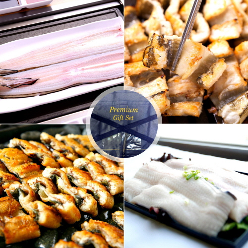 국산 토종 자포니카 민물장어 손질 700g+초벌 700g (총 1.4kg) 선물세트 (부직포가방)