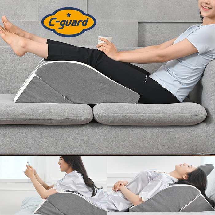 [씨가드] 세로골 트랜스폼 다리베개 51×55×26cm