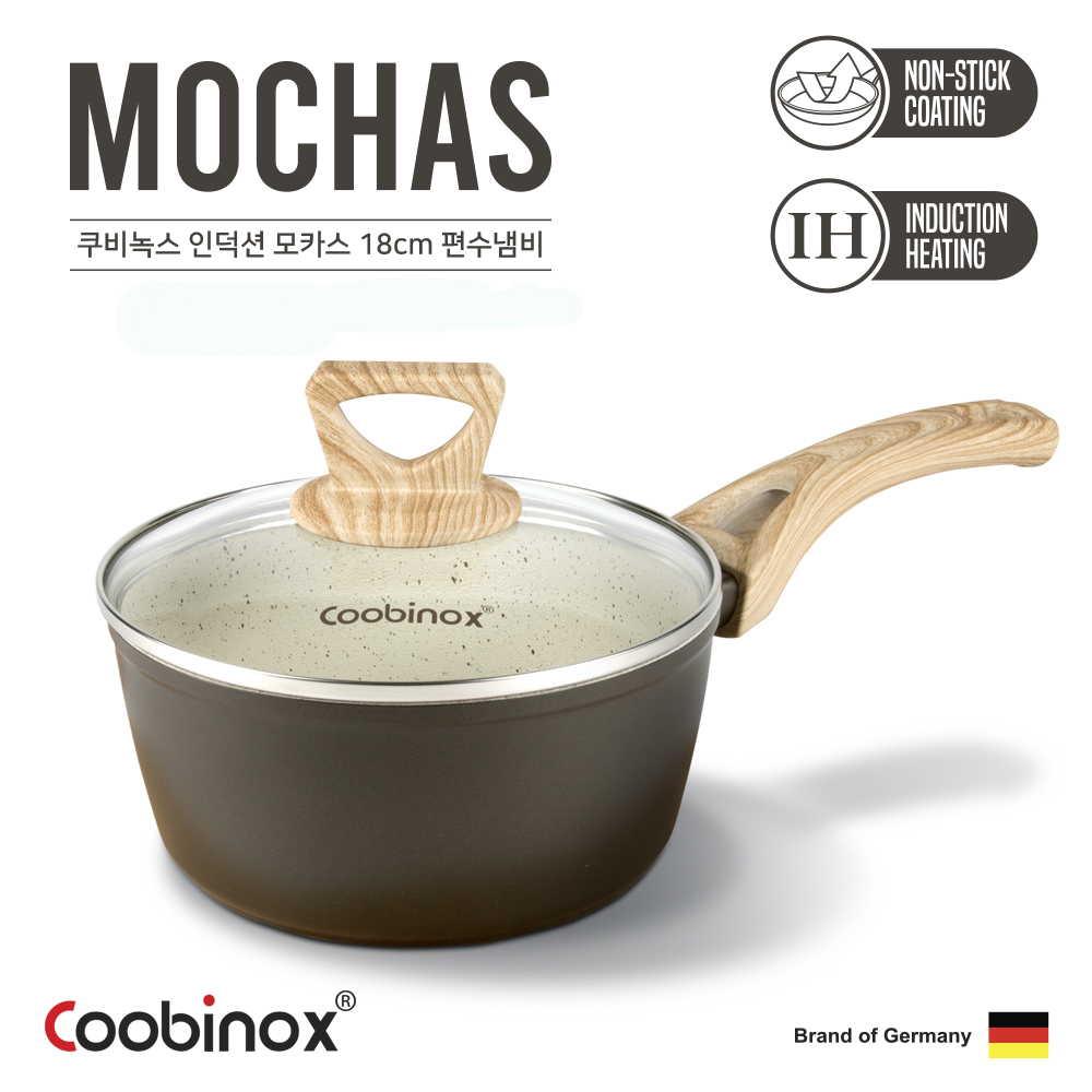 [쿠비녹스] 인덕션 모카스 18cm 편수냄비 CO-24-01