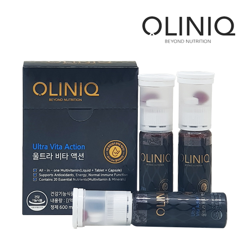 [8월입고예정][올리닉] 필수영양소 20종 울트라 비타액션 3입 (20ml x 3개입)