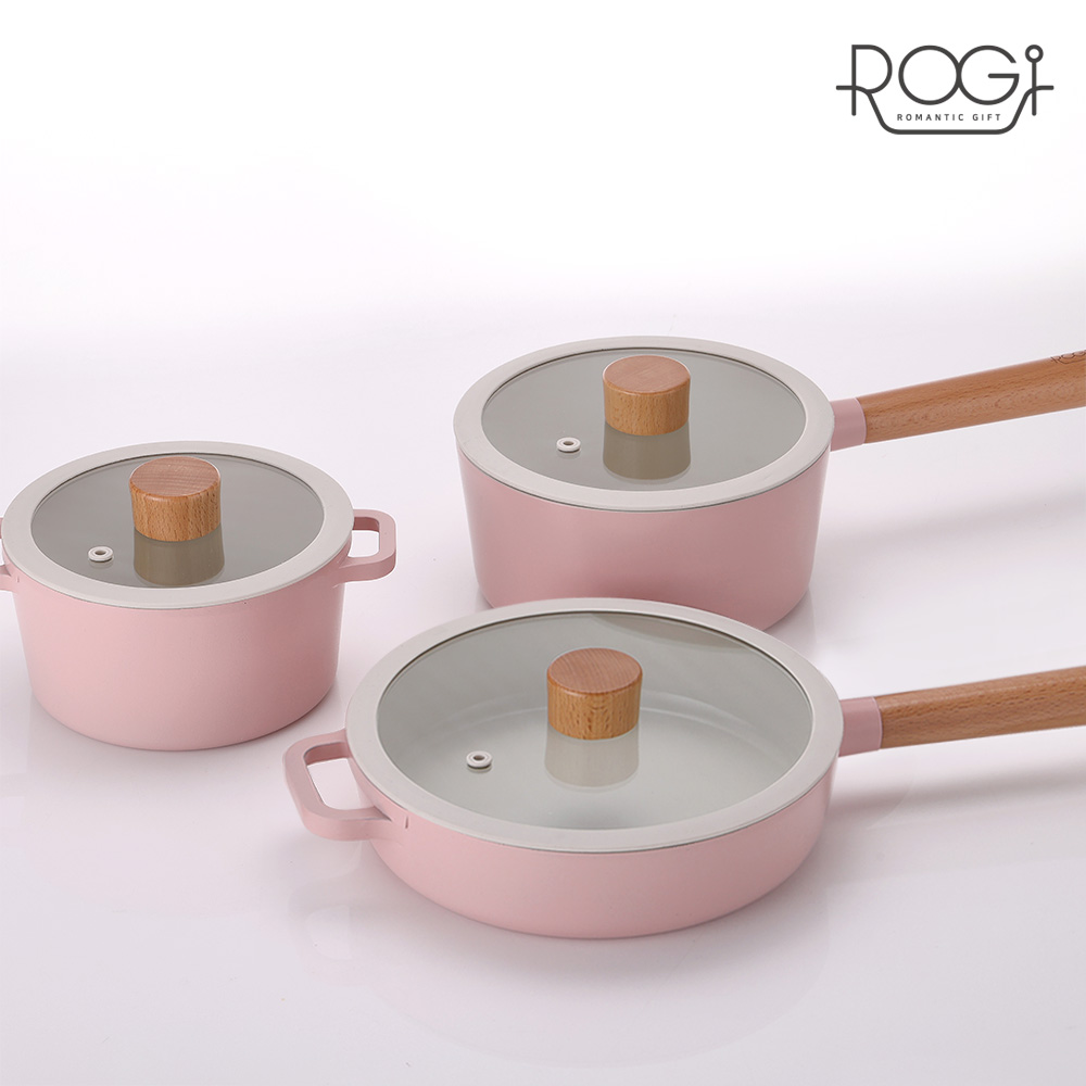 [ROGI] 로기 로샤 colo IH 3종세트A_16쁘띠팟+18누들+22캐서롤