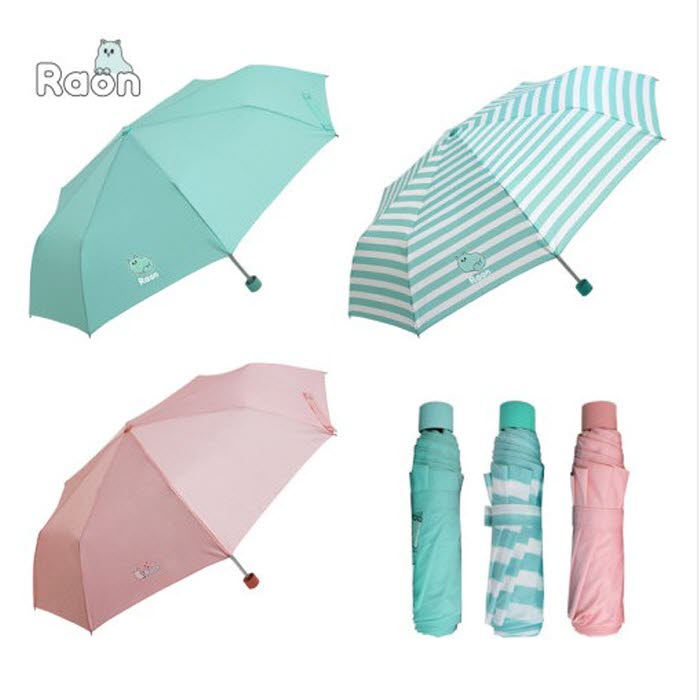 [라온] 알류미늄 가볍고 튼튼한 3단 수동우산 3종택1