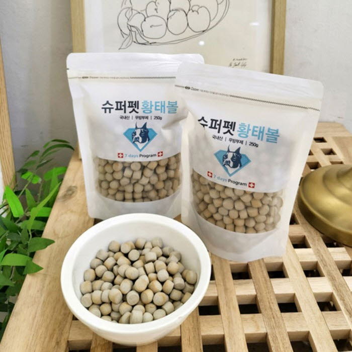 [슈퍼펫] 대소변/입냄새 제거 황태볼 강아지 황태간식 250g (방무제 무첨가)