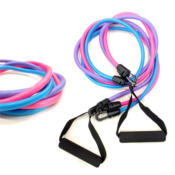 [클라우드5] 필라테스 라텍스 튜빙밴드 3종세트(총7단계)