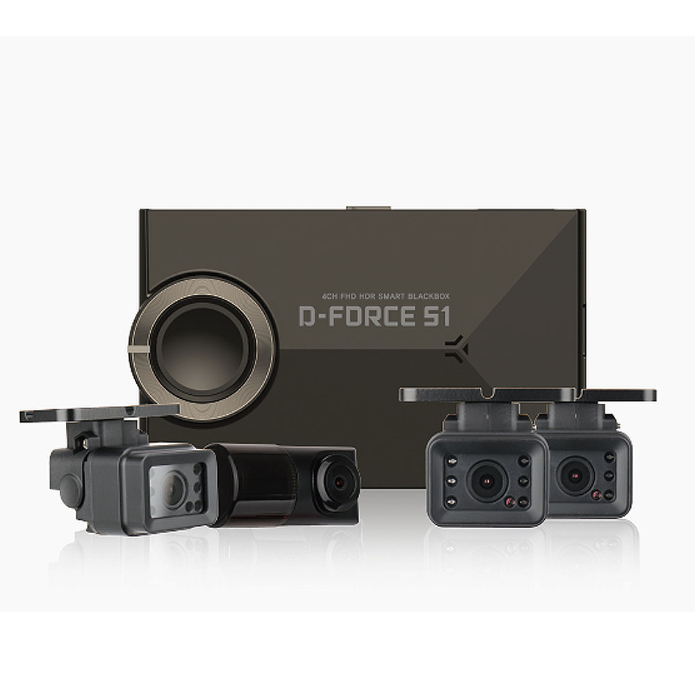 [지넷시스템] 드림아이 128GB D-FORCE S1 4채널 스마트 블랙박스 (Wi-Fi 동글이포함)