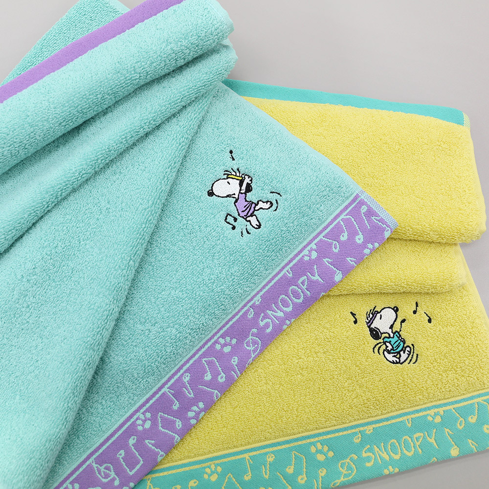 [송월] 스누피 뮤직40 세면타올 5장