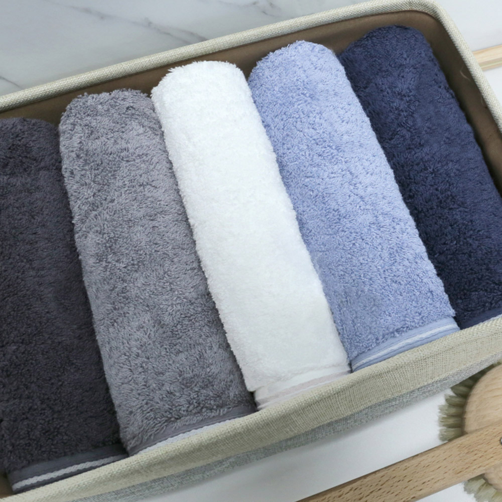 [송월] 솔리드 혼방사 무지 호텔수건 5장