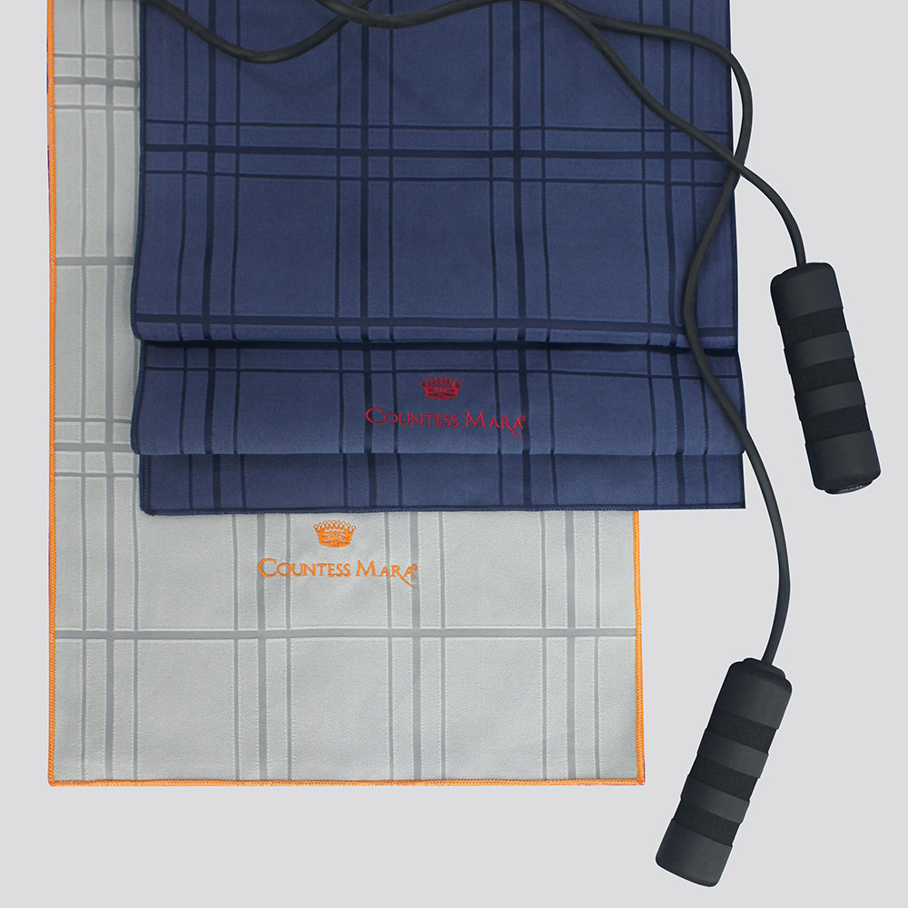 [송월] 카운테스마라 모던체크 스포츠타올 10장