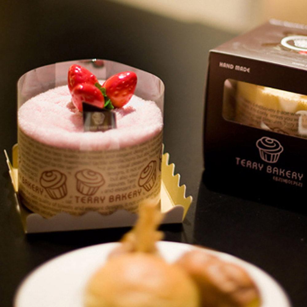 [송월] 테리베이커리 미니파티케익 타올 3개