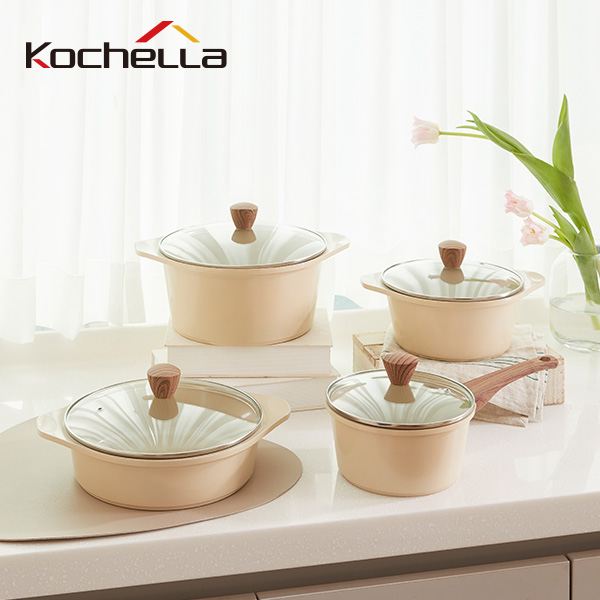 [코첼라] 루나 세라믹 냄비 4종세트 KLC-LNS8P04C4