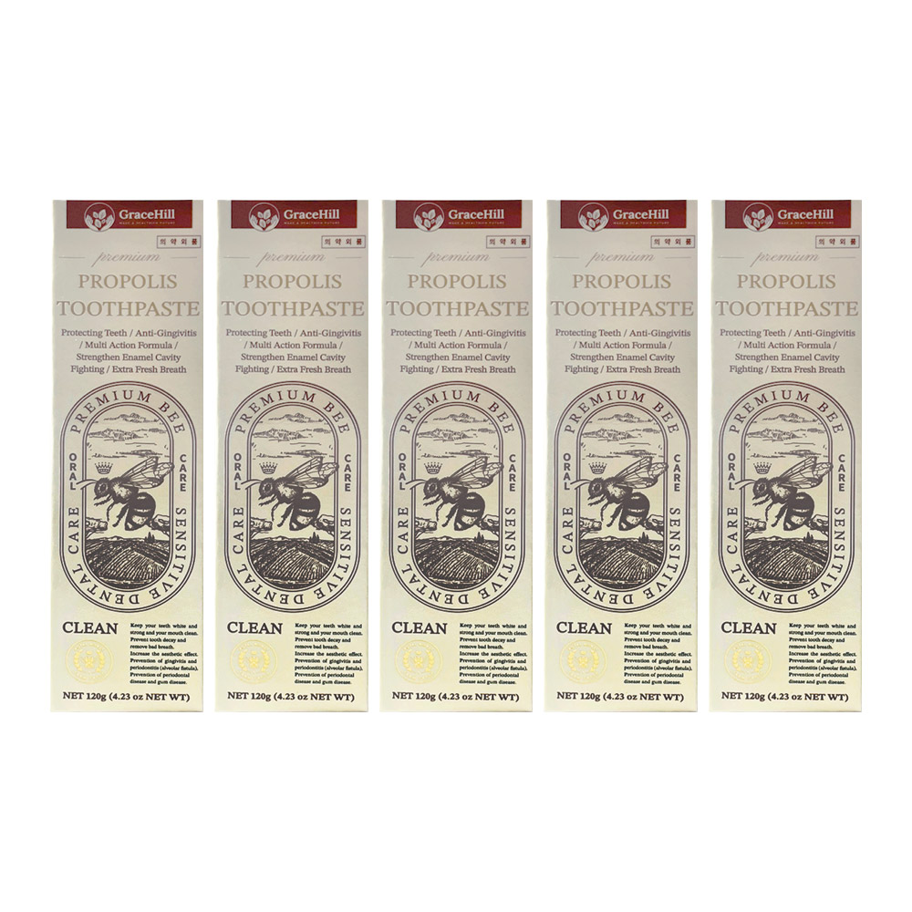 [그레이스힐] 프로폴리스 치약 120g 5개