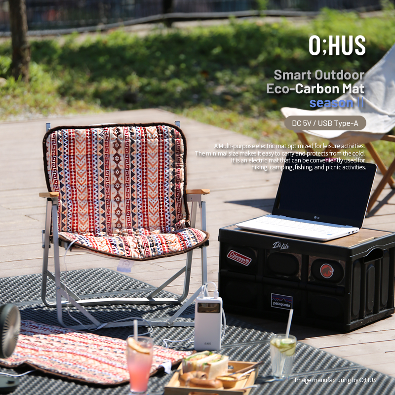 [OHUS] 오후스 뉴스마트 아웃도어 겸용 1인용 카본 전기매트 seasonⅡ