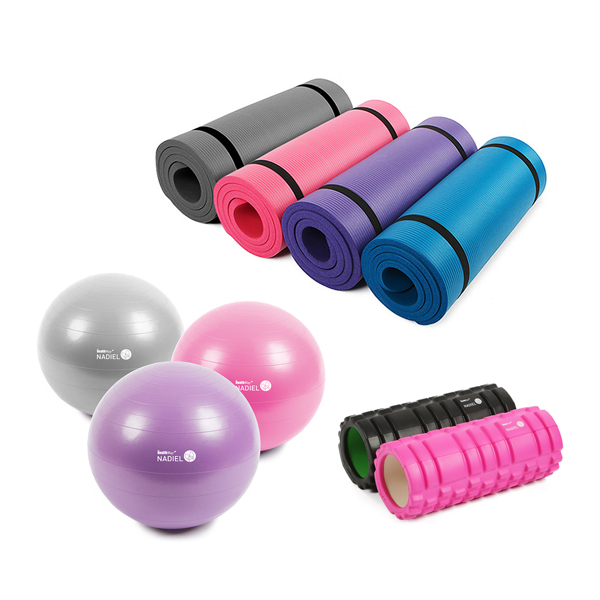 [헬스웨이] 짐볼 55cm+요가매트 10mm+폼롤러 33cm