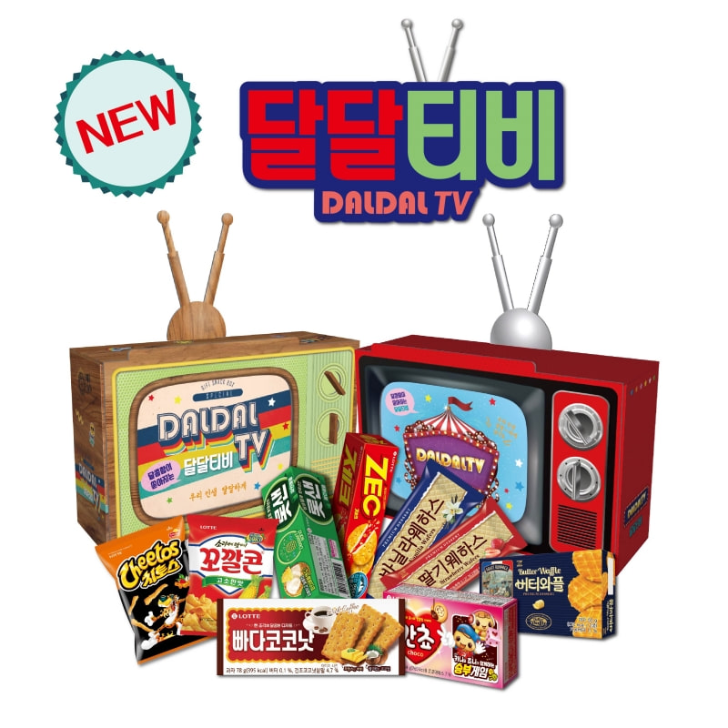 [롯데] 롯데 뉴달달티비(롤리팝아이스+미니꽃게랑+구운감자+꼬깔콘+서주웨하스딸기+서주웨하스바닐라+서주버터와플+칸쵸)