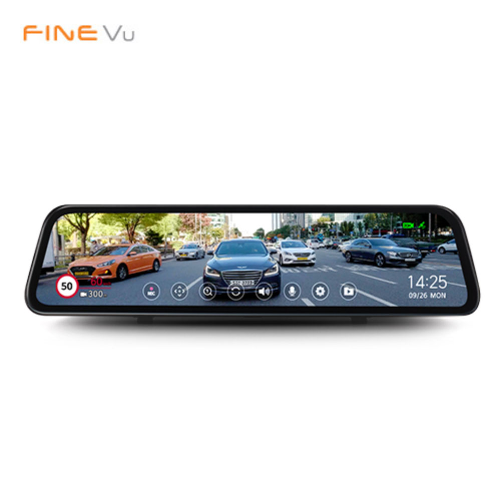 [파인뷰] LX5 POWER SUV 맞춤형 대화면 F/F 2채널 룸미러 블랙박스 32GB+정품GPS