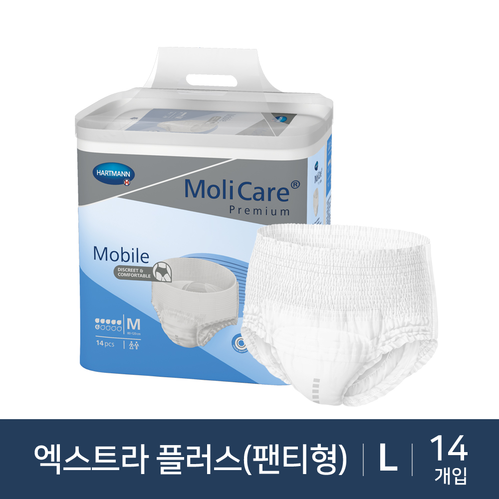 [몰리케어] 모바일 엑스트라 플러스 14개입 L(특대형) 1960ml