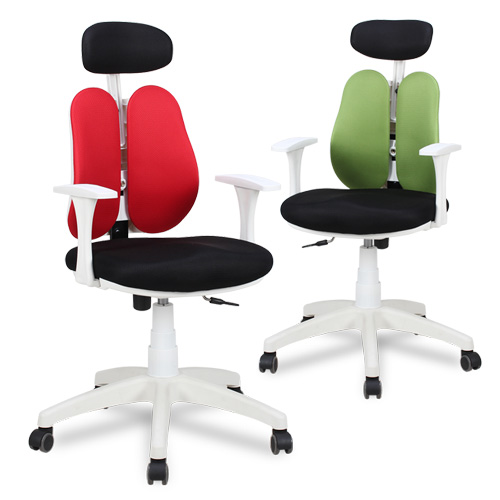 [보루네오 하우스] 프리모 화이트 듀얼체어 CB009