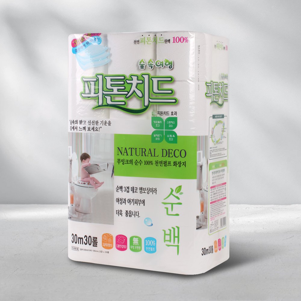 [행복에스앤피제지] 숲속여행 피톤치드 휴지 /3겹 30M 30롤×1EA