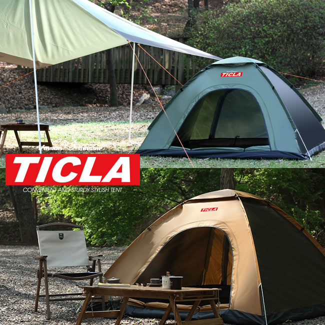 [빈슨메시프]티클라 가성비 자동 팝업 오토텐트 베이직(4인용)