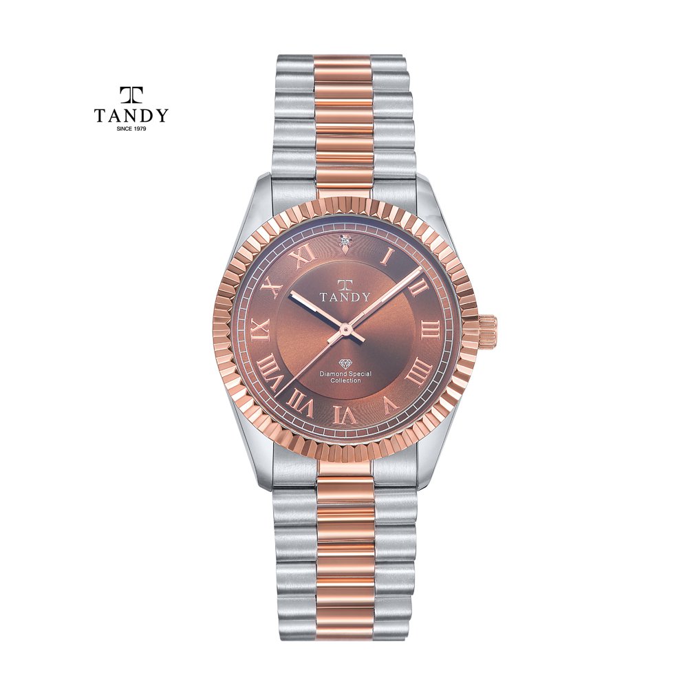 [탠디] 사파이어 다이아라인 남성 메탈시계 TS-303 M Rose Gold
