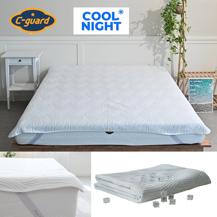[씨가드] 쿨나잇 냉감 킹 패드(K) 물결