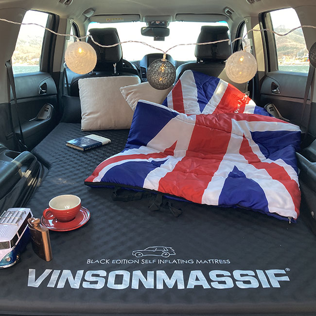 [빈슨메시프]프리미엄 차량용 자충 캠핑 차박매트L(준중형) 5T