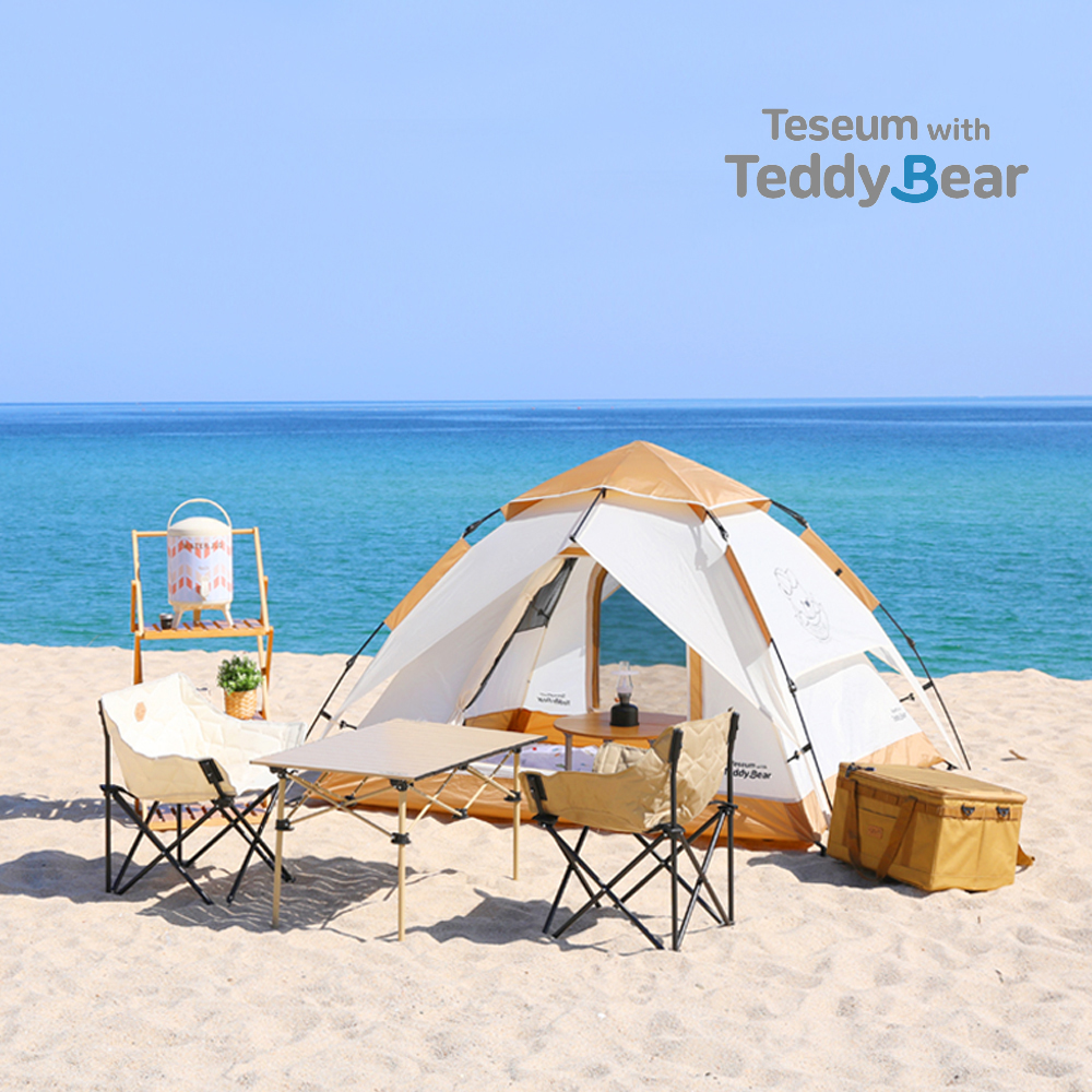 [테지움] 테디베어 그로비 원터치 자동텐트 /TDB-GO220