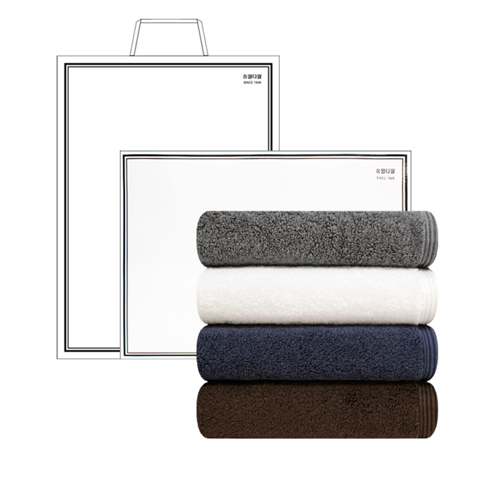 [송월] 헤비무지 190g 호텔타올 5매입 선물세트