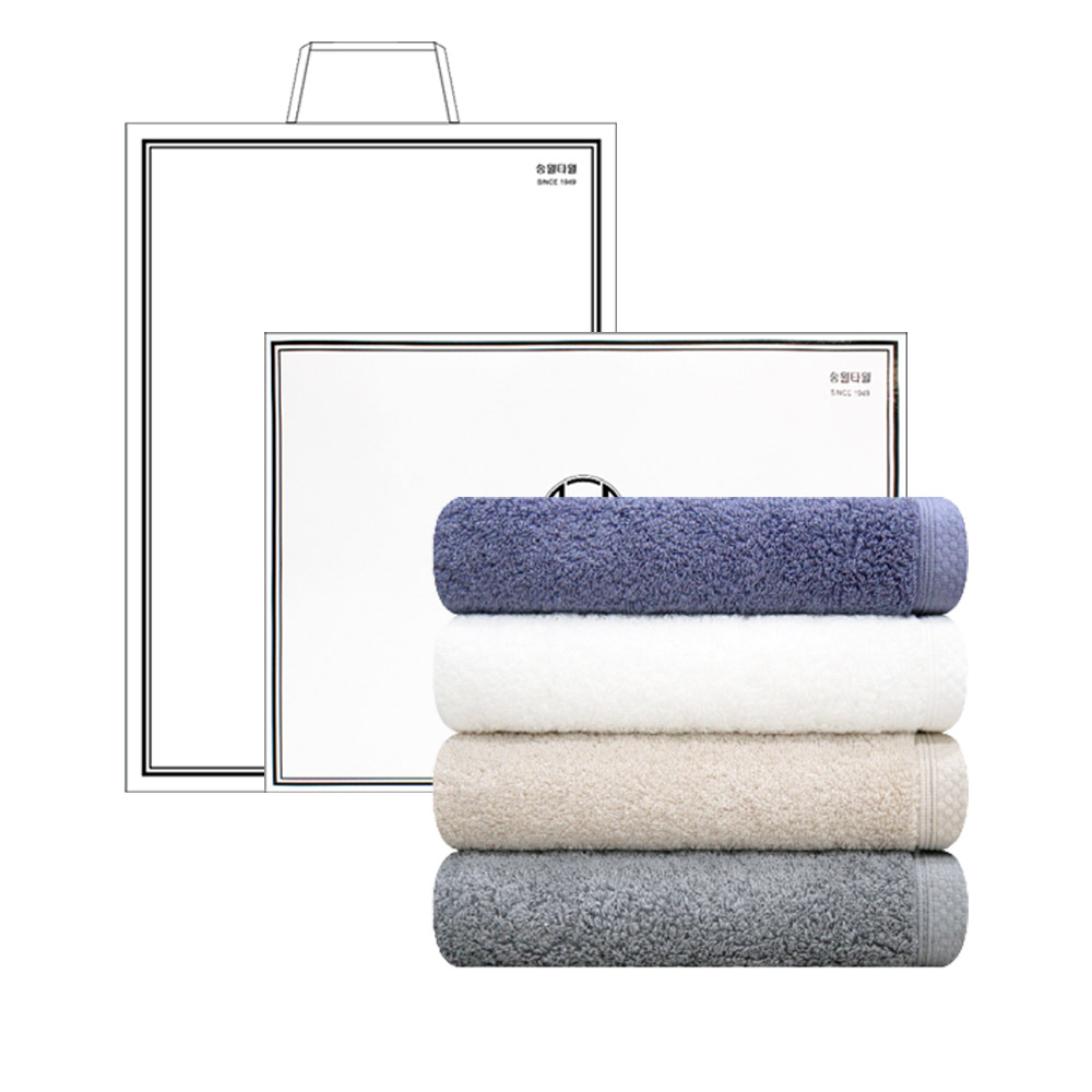 [송월] 40수코마무지 160g 호텔타올 5매입 선물세트